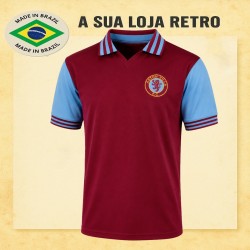 Camisa retrô Aston Villa Gola Polo- 1981