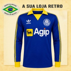 Camisa retrô Palmeiras Goleiro Agip Azul ML - 1992