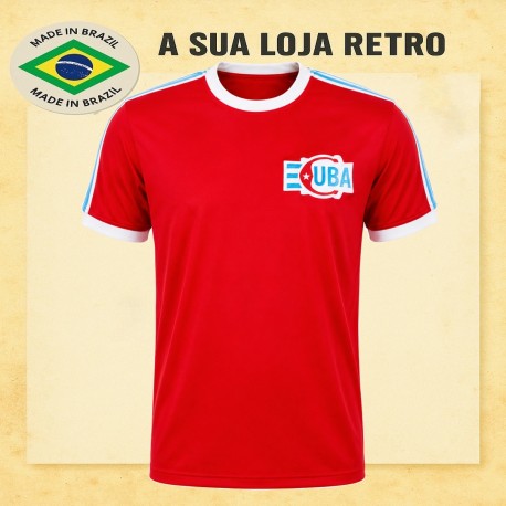 Camisa retrô Cuba 1976