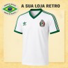 Camisa retrô Mexico branca 1986.
