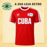 Camisa retrô Cuba Logo Vermelha 1980