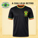 Camisa retrô Jamaica Preta Reggae Boyz