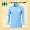 Camisa retrô Flamengo Goleiro Lubrax Azul celeste ML