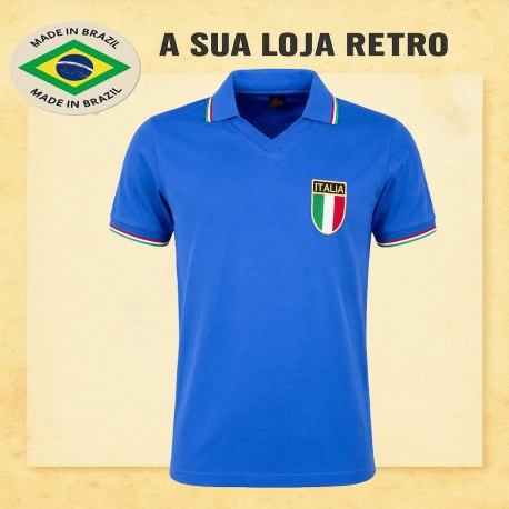 Camisa retrô Seleção Italiana 1982