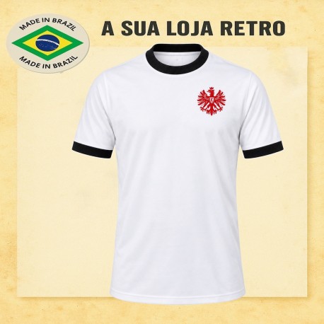 Camisa retrô Eintracht Frankfurt branca 1970 - ALE
