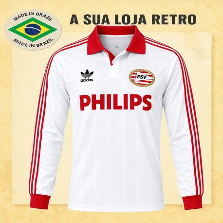 Camisa retrô PSV Branca Eindhoven ML 1987 - HOL