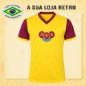 Camisa retrô Dukla Praga Amarela