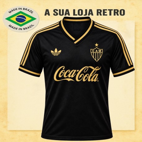 Camisa retrô Atlético Mineiro Branca 1980