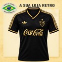 Camisa retrô Atlético Mineiro Dourado 1980