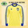 Camisa retrô Suécia ML amarela 1978