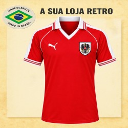 Camisa retrô Austria Vermelha 82