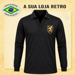 Camisa retrô Belgica goleiro ML preta -1970