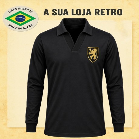 Camisa retrô Belgica goleiro ML preta -1970