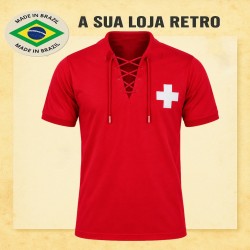 Camisa retrô Suiça 1954