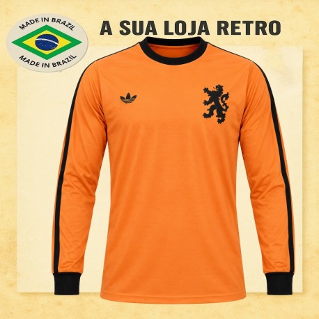 Camisa retrô Holanda logo ML- 1978