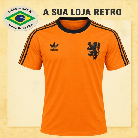 Camisa retrô Holanda 1980