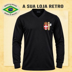 Camisa retrô Italia Goleiro Preta ML - 1934