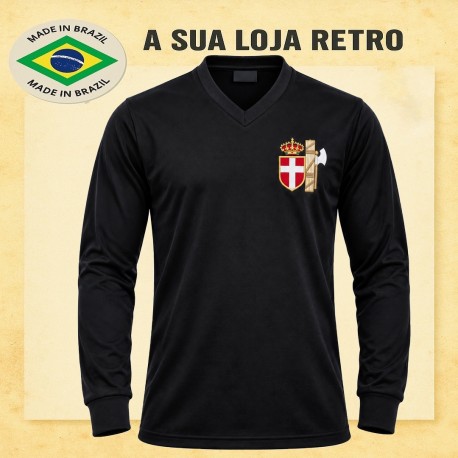 Camisa retrô Italia goleiro preta ML - 1934