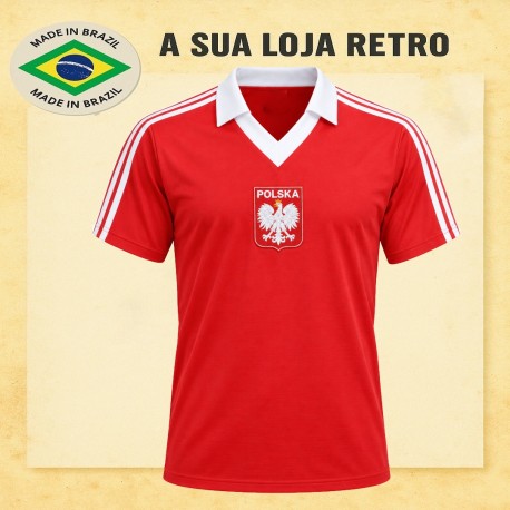 Camisa retrô Polonia -1984