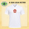Camisa retrô Tchecoslovaquia Branca 1970