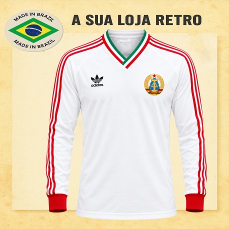 Camisa retrô da Bulgaria ML Branca- 1986