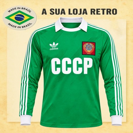 Camisa retrô CCCP goleiro verde- 1982