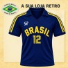 Camisa retrô Azul de Volei Rainha- 1987